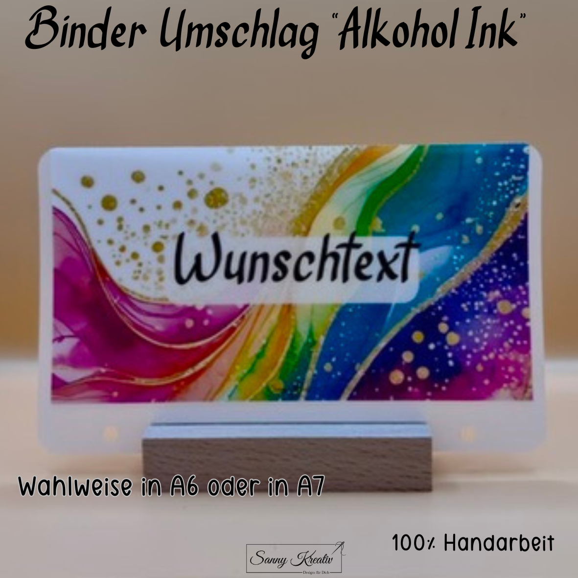 Binder Umschlag "Alcohol Ink"