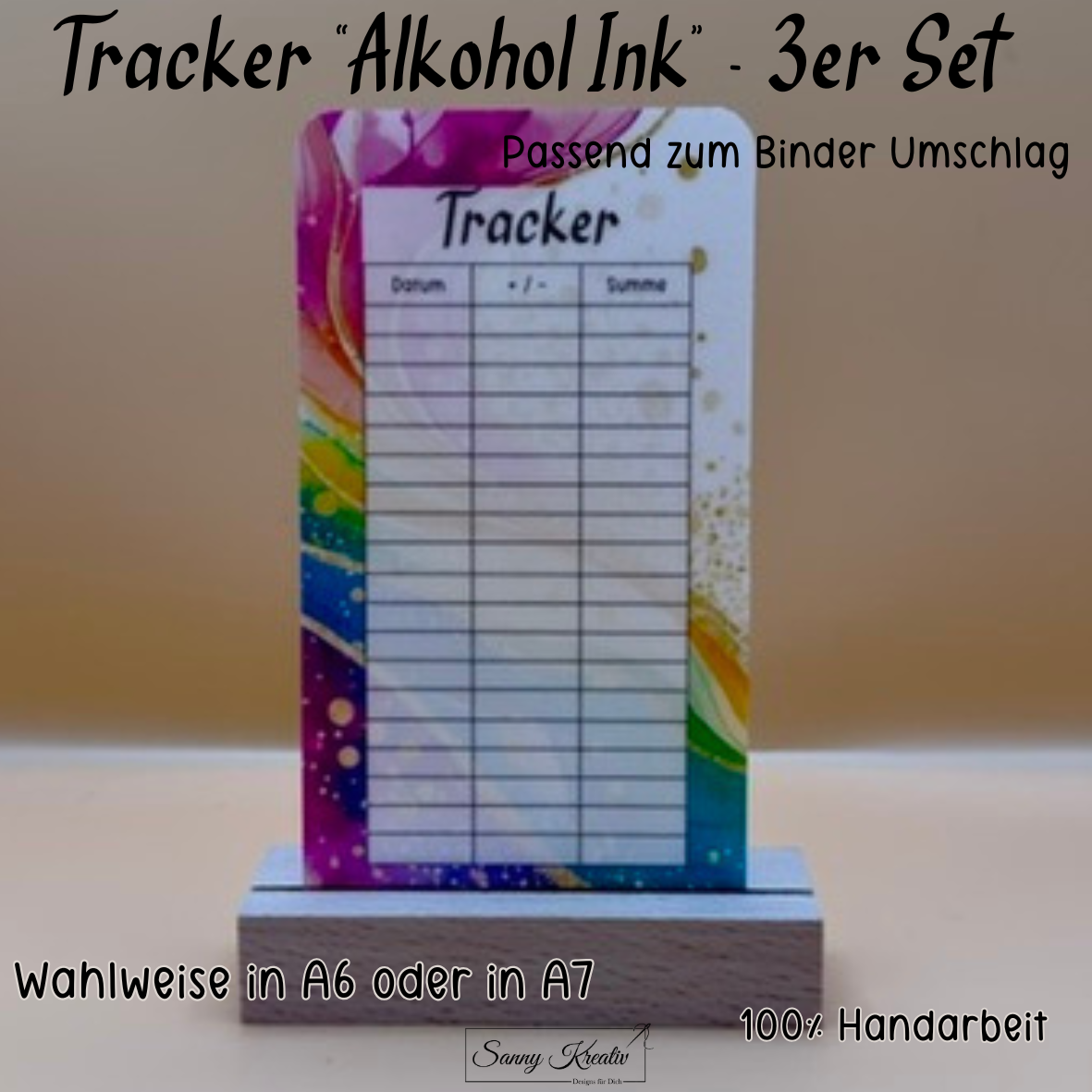 Tracker "Alkohol Ink" - 3er Set