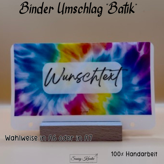 Binder Umschlag "Batik"