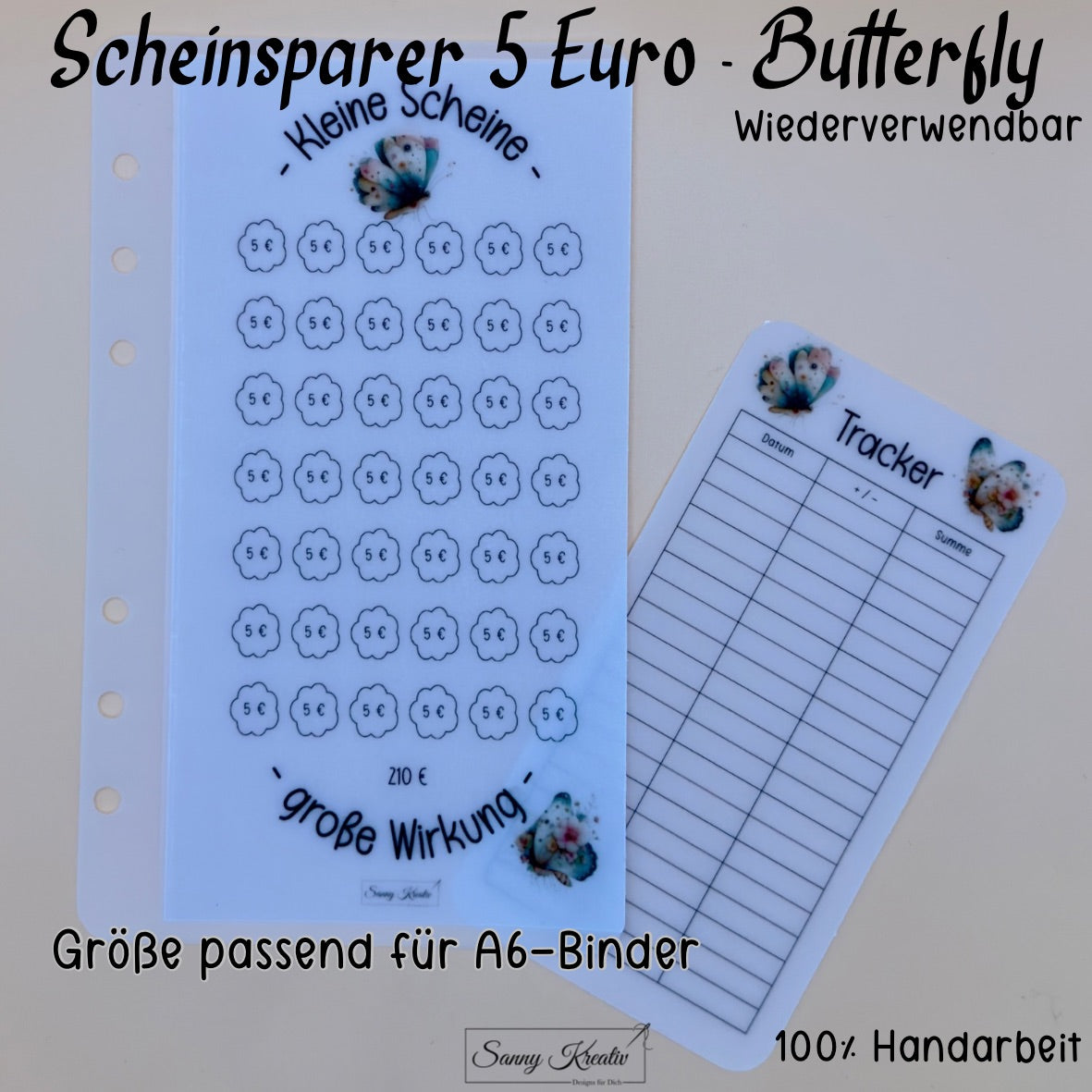 Schein Sparer Umschlag für 5 € Scheine