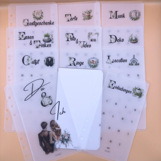 Du & Ich - Umschlag Set rund um die Hochzeit