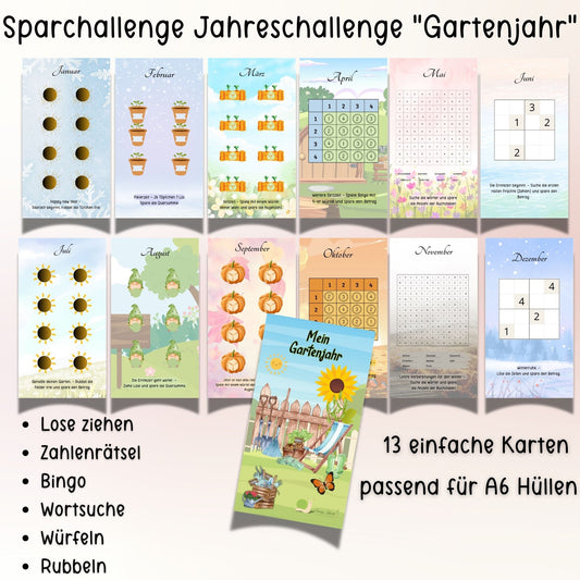 Jahres Spar-Challenge "Mein Gartenjahr"