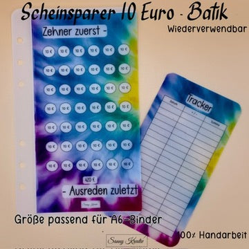 Schein Sparer Umschlag für 10 € Scheine