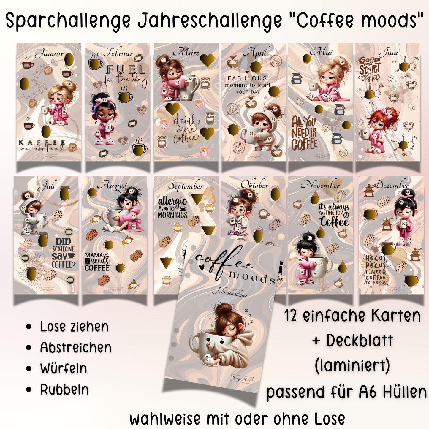 Jahres Spar-Challenge "Coffee Moods"