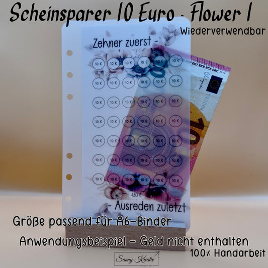 Schein Sparer Umschlag für 10 € Scheine