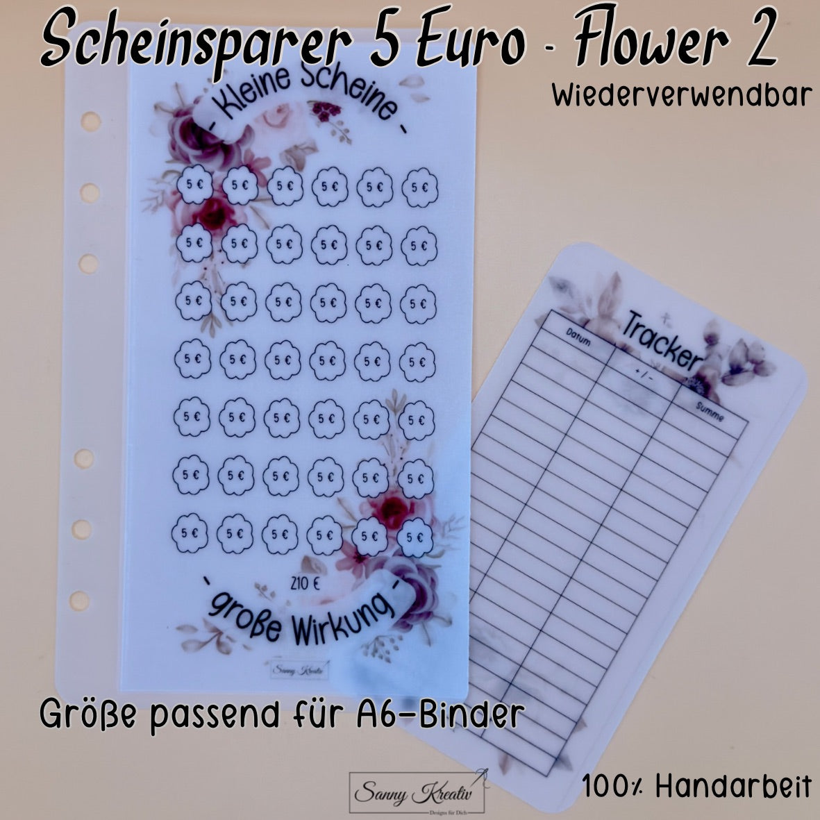 Schein Sparer Umschlag für 5 € Scheine