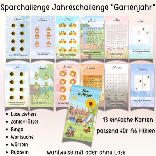 Jahres Spar-Challenge "Mein Gartenjahr"